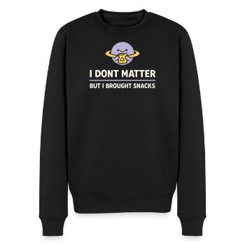 Existenzieller Humor, Nihilismus, Humor, - Männer Premium Bio Pullover - Schwarz - Vorne - Nico (187cm)