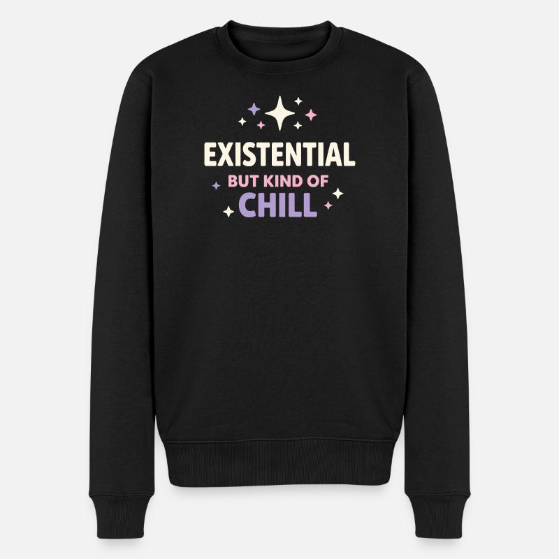 Humour existentiel, nihilisme, humour, - Pull Premium bio Homme - noir