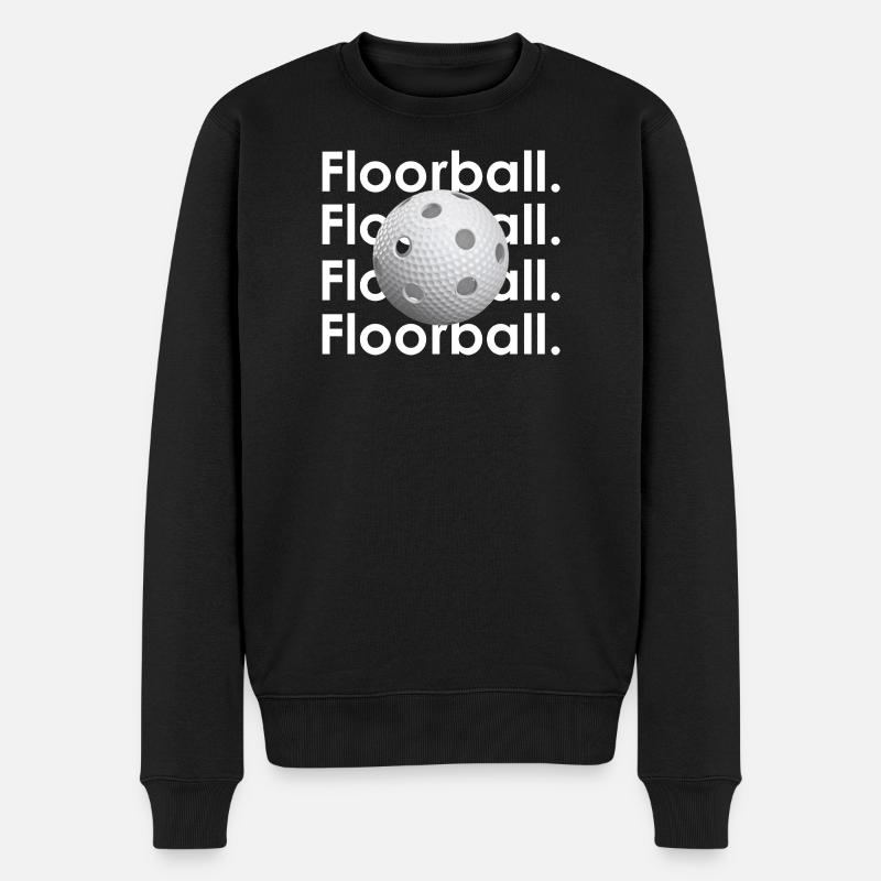Floorball Graphic - Pull Premium bio Homme - noir