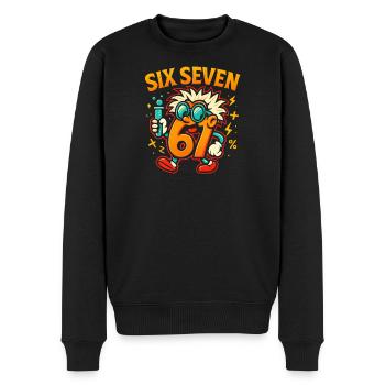 Six Seven 67 Idée de cadeau pour nerds sur l’humour scientifique - Pull Premium bio Homme - noir - Devant - Nico (187cm)