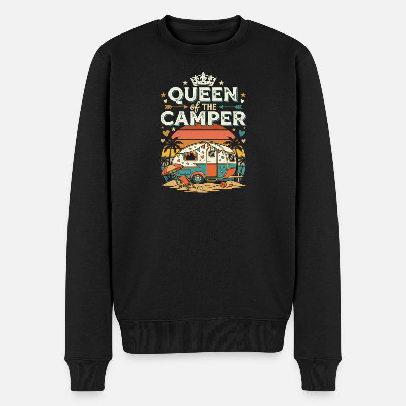 Reine du Campeur - Pull Premium bio Homme - noir