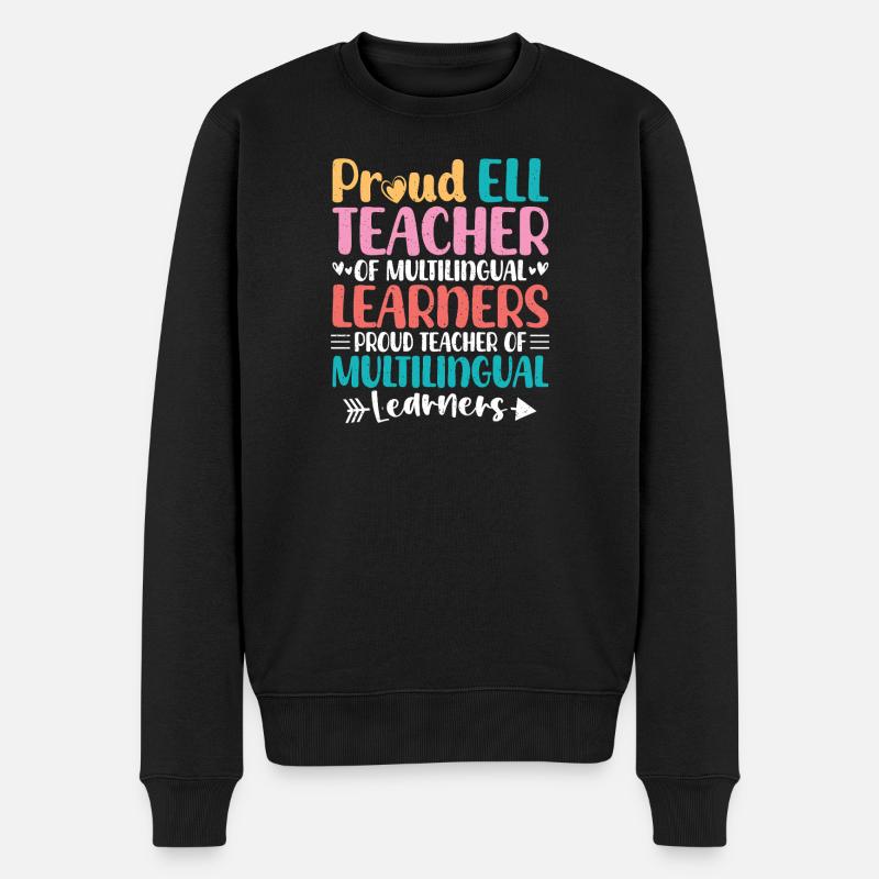 Professeur ELL Langue anglaise - Pull Premium bio Homme - noir
