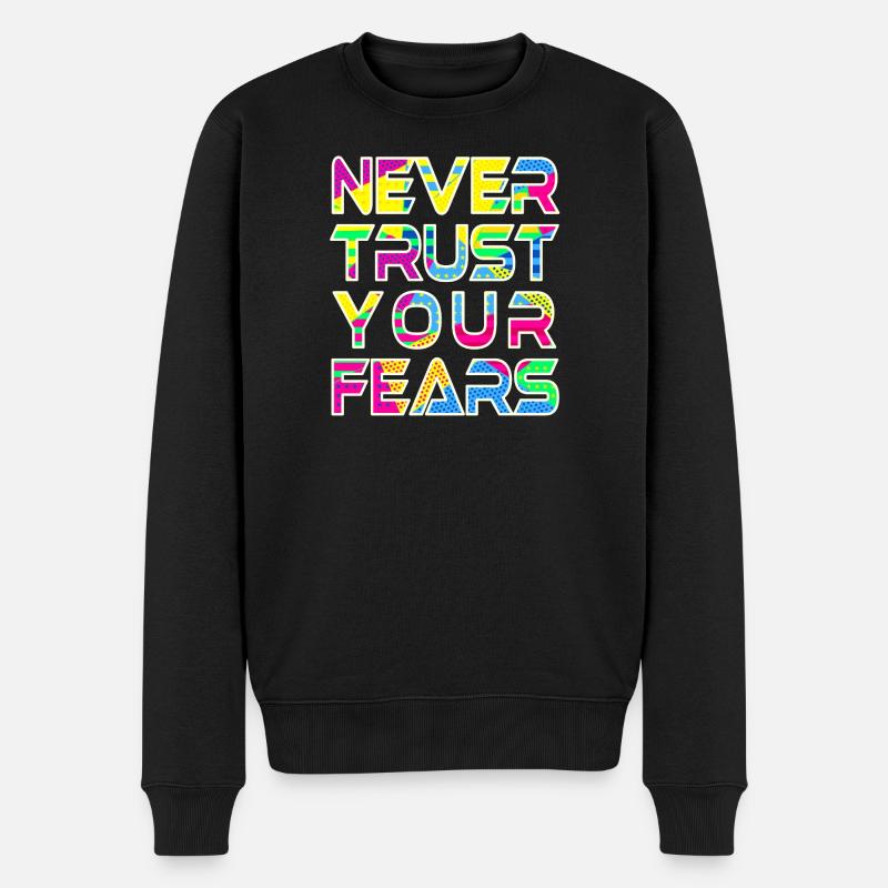 Never Fears W - Pull Premium bio Homme - noir