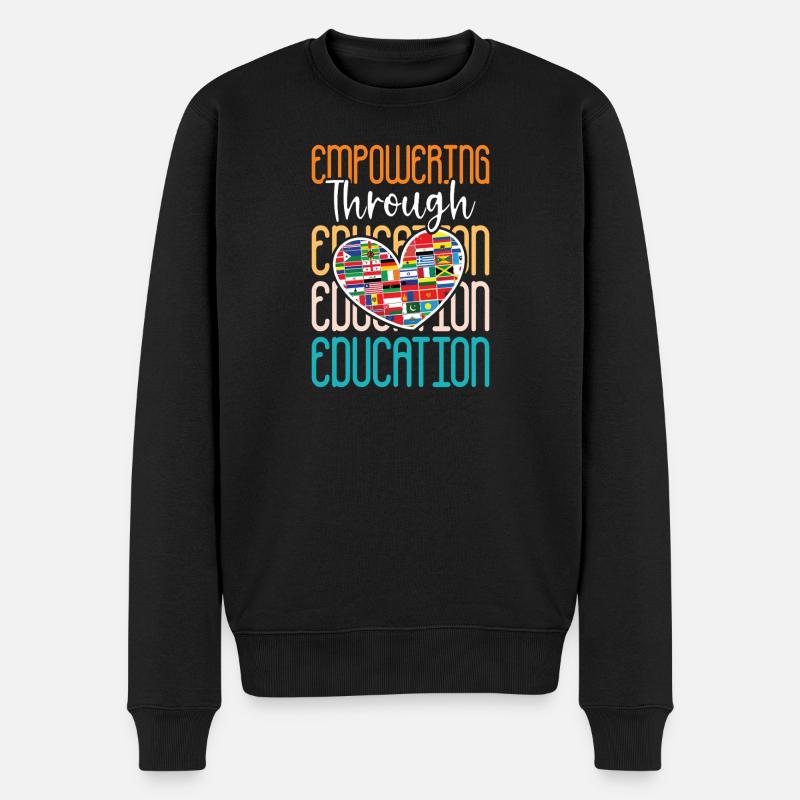 Geschenke für ESE-Lehrer - Männer Premium Bio Pullover - Schwarz
