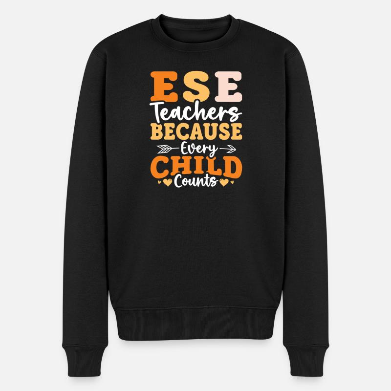 Geschenke für ESE-Lehrer - Männer Premium Bio Pullover - Schwarz