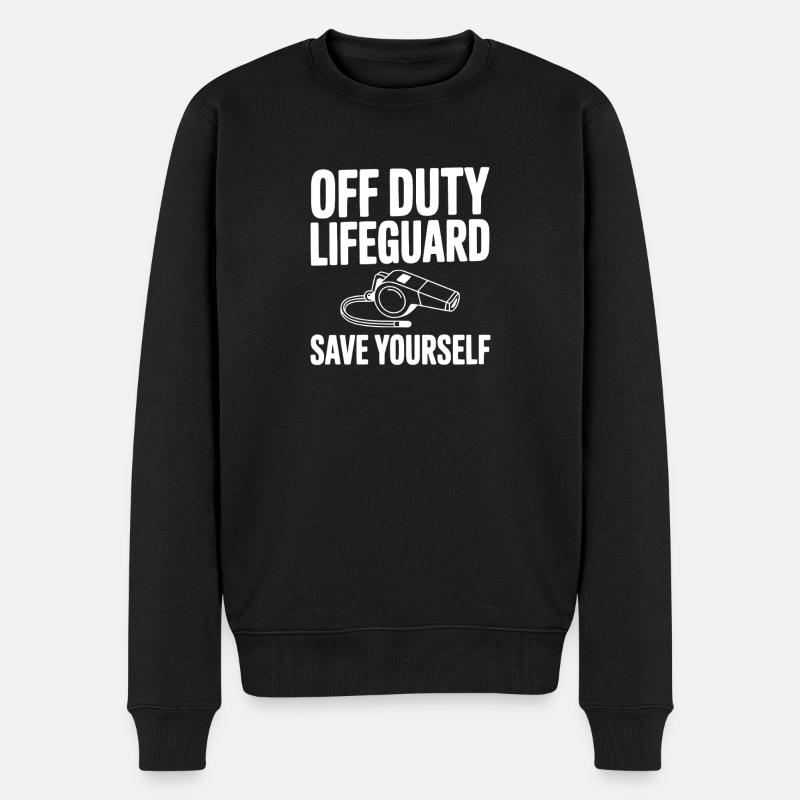 Sauveteur hors service : Sauvez-vous - Pull Premium bio Homme - noir