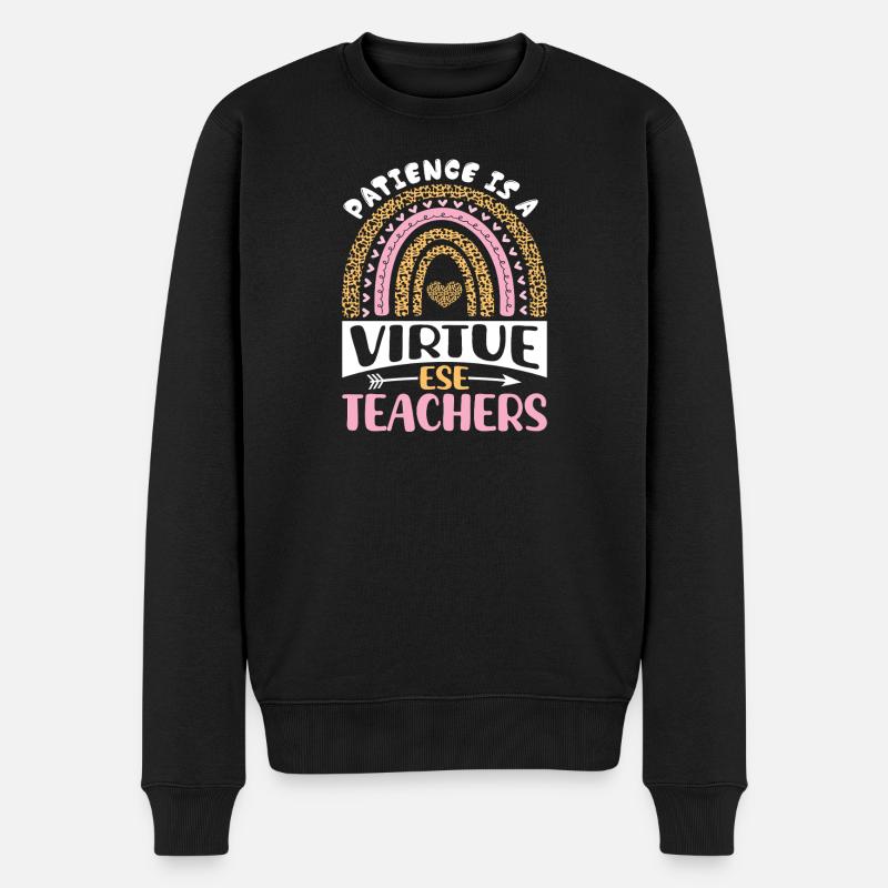 Geschenke für ESE-Lehrer - Männer Premium Bio Pullover - Schwarz