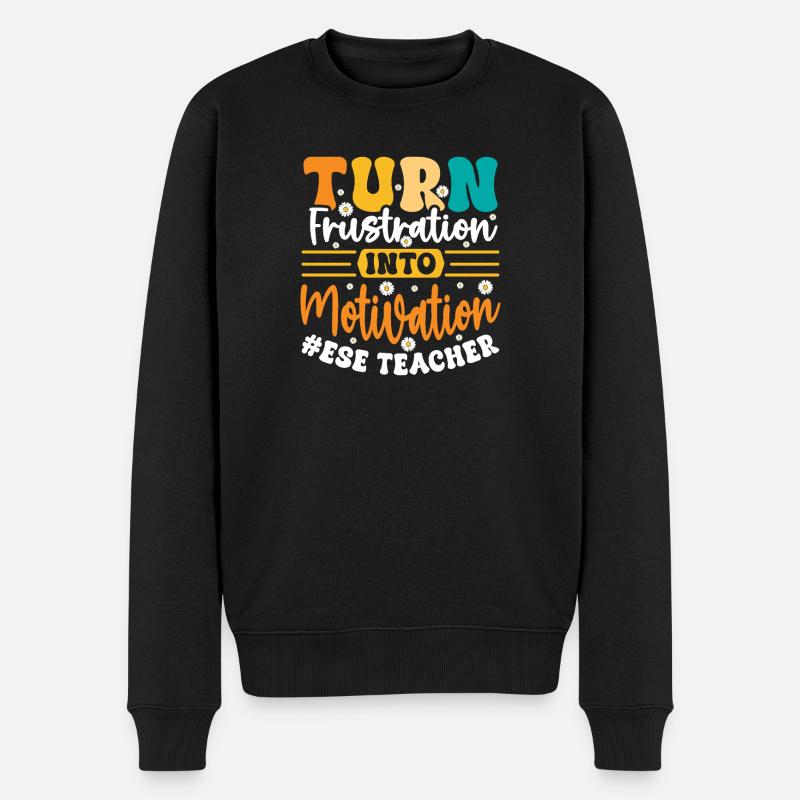 Geschenke für ESE-Lehrer - Männer Premium Bio Pullover - Schwarz
