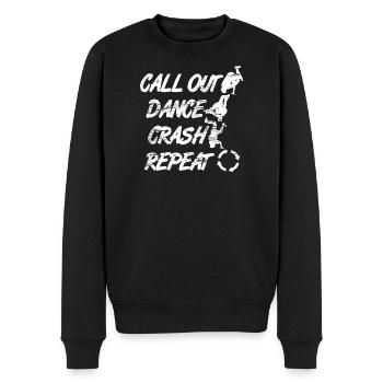 Breakdance Moves - Men's Premium Organic Jumper - black - Front - Nico (187cm)