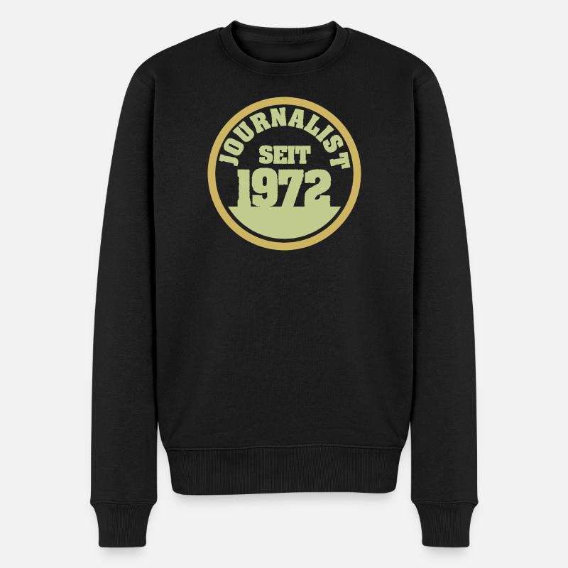 1972 - Männer Premium Bio Pullover - Schwarz