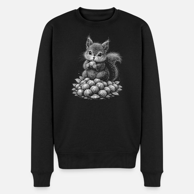 Eichhoernchen - Pull Premium bio Homme - noir