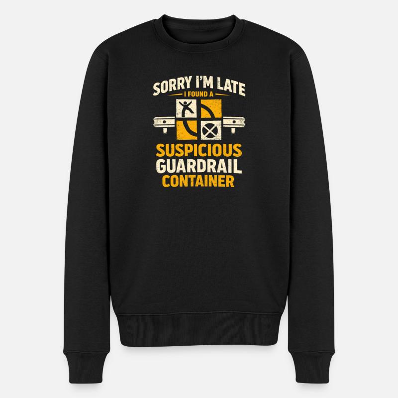 Trop tard à cause du géocaching - Pull Premium bio Homme - noir