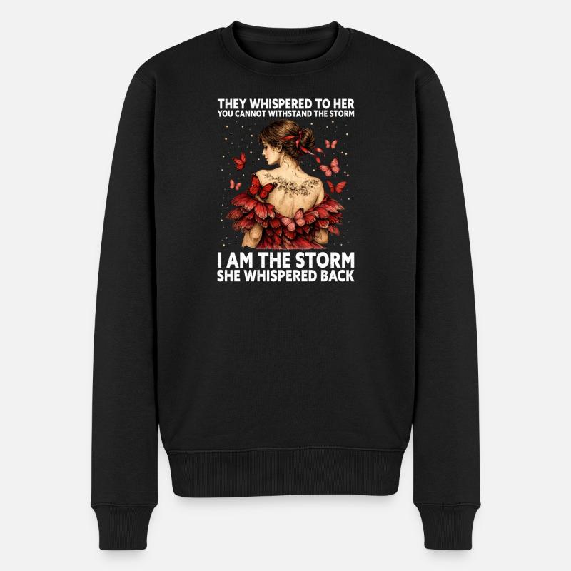 Graphique inspirant de fan papillon - Pull Premium bio Homme - noir