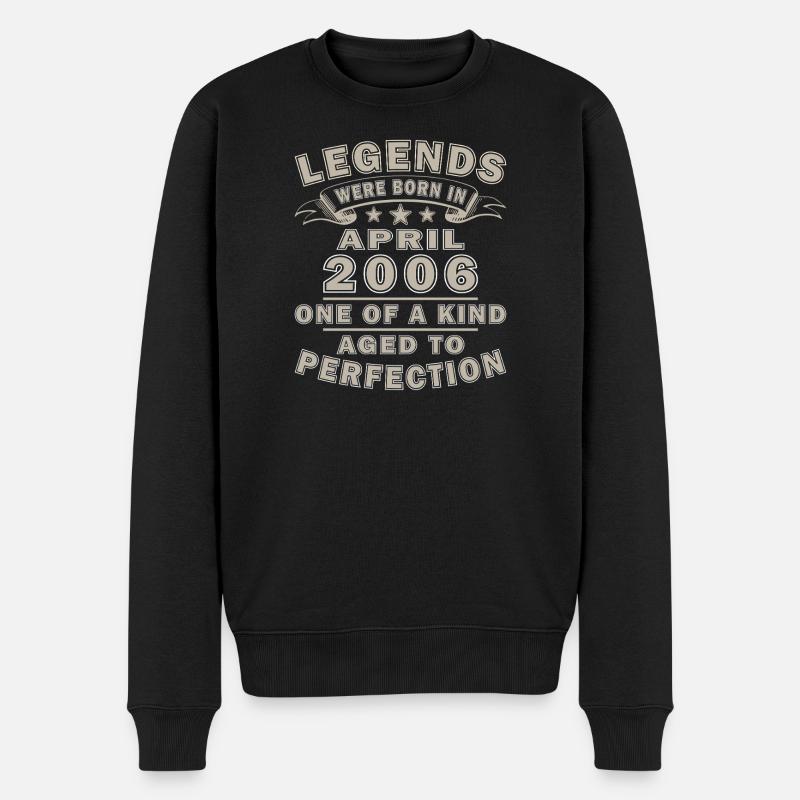 Legenden aus April 2006 - Männer Premium Bio Pullover - Schwarz