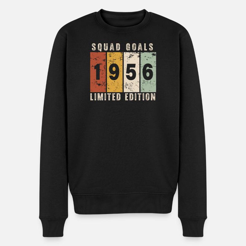 anniversaire 1956 - 70 ans - Pull Premium bio Homme - noir