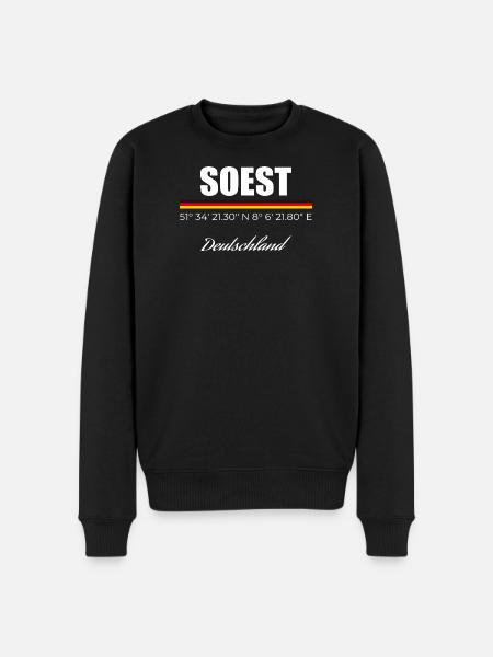Soest - Männer Premium Bio Pullover - Schwarz