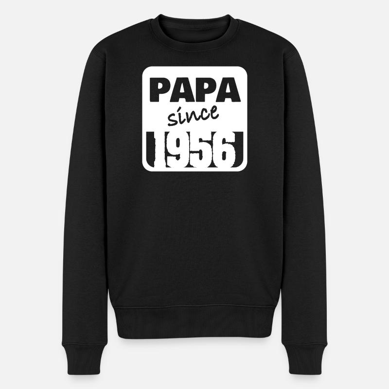 1956 - Männer Premium Bio Pullover - Schwarz