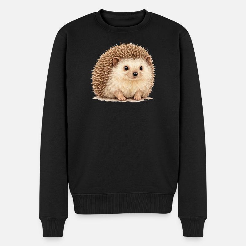 Hérisson câlin héros - Pull Premium bio Homme - noir