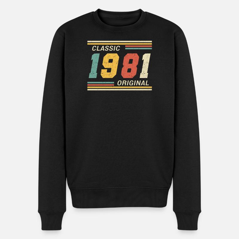 Classique 1981 original 1981 - Pull Premium bio Homme - noir