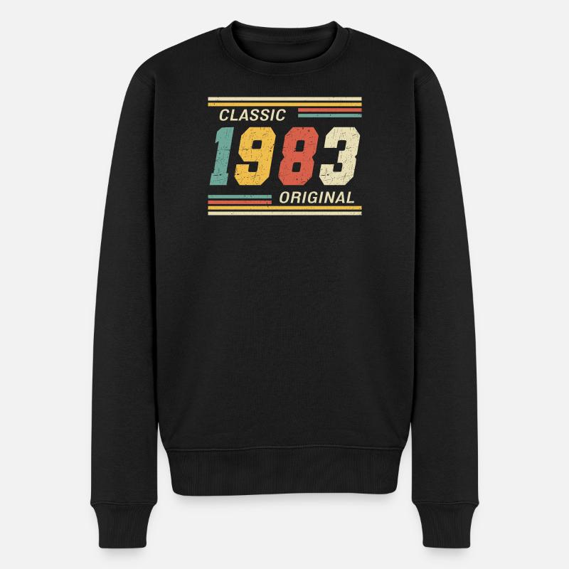 Classique 1983 original 1983 - Pull Premium bio Homme - noir