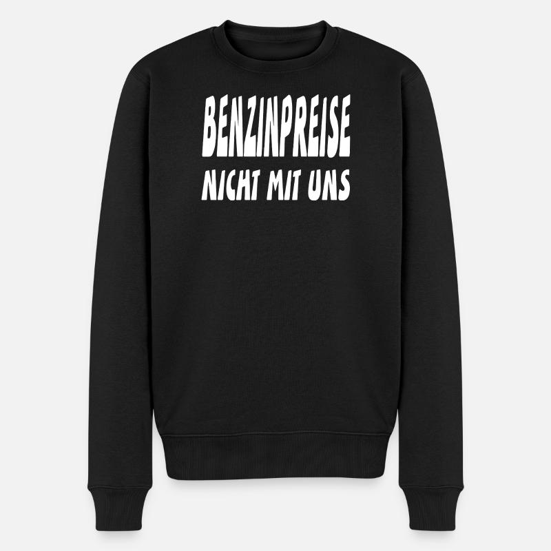Benzin - Männer Premium Bio Pullover - Schwarz