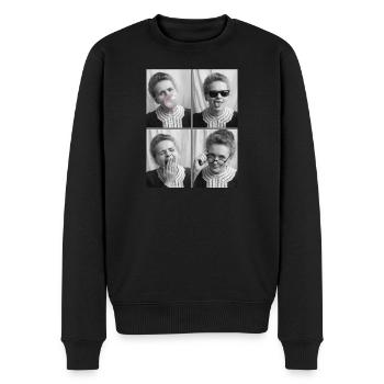 Marie Curie Photo Strips - Men's Premium Organic Jumper - black - Front - Nico (187cm)