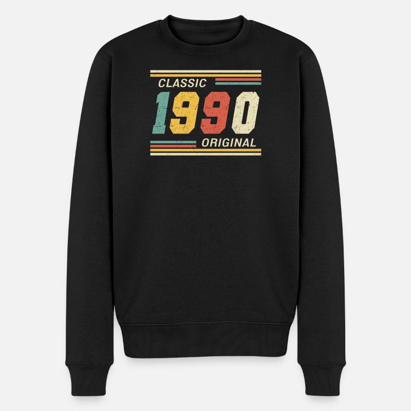 Classique 1990 original 1990 - Pull Premium bio Homme - noir