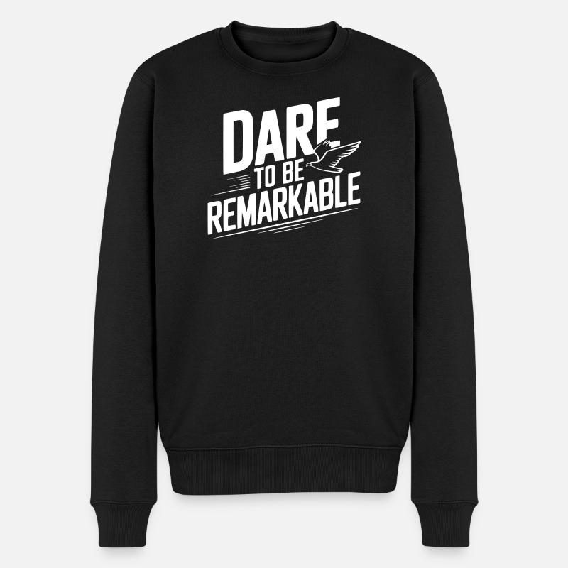Oser être remarquable - Pull Premium bio Homme - noir