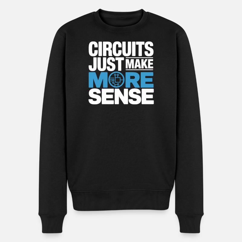 Circuits make technology more meaningful - Men's Premium Organic Jumper - black