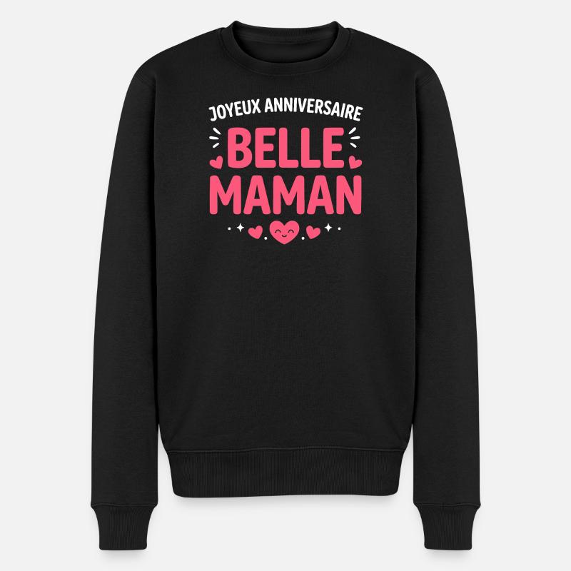 Joyeux Anniversaire Belle Maman Pink - Pull Premium bio Homme - noir