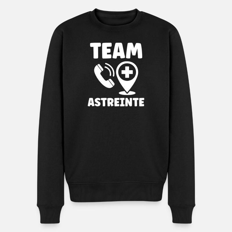 Astreinte  - Pull Premium bio Homme - noir