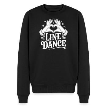 Amour de la danse en ligne - Pull Premium bio Homme - noir - Devant - Nico (187cm)