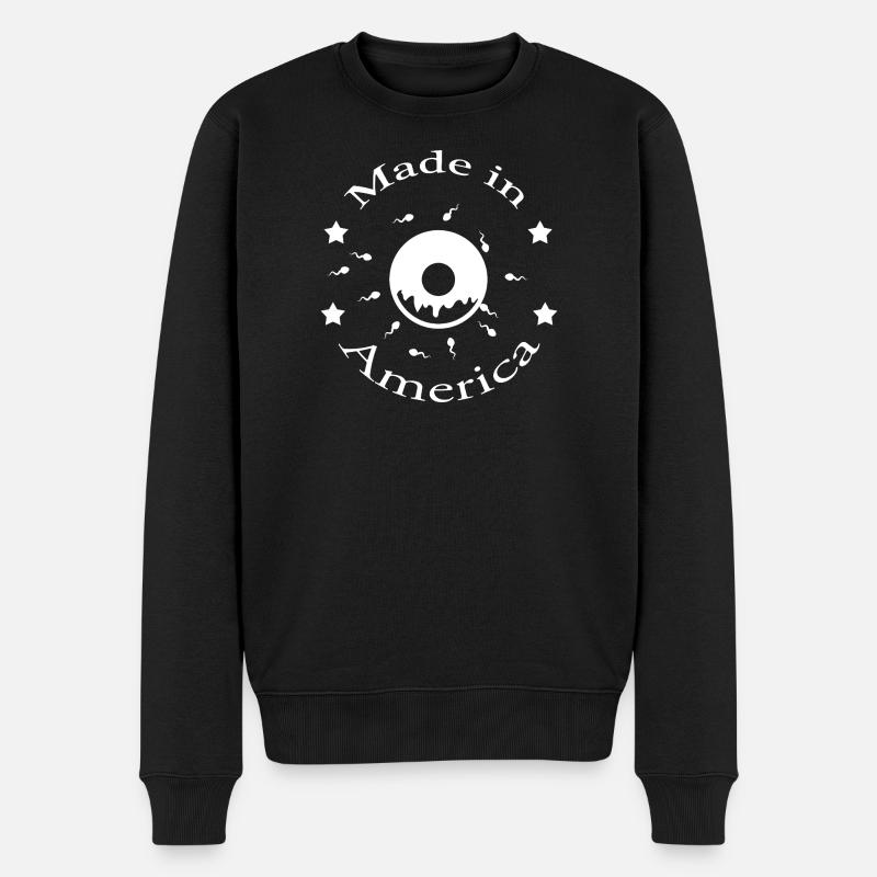 Made in America - Pull Premium bio Homme - noir