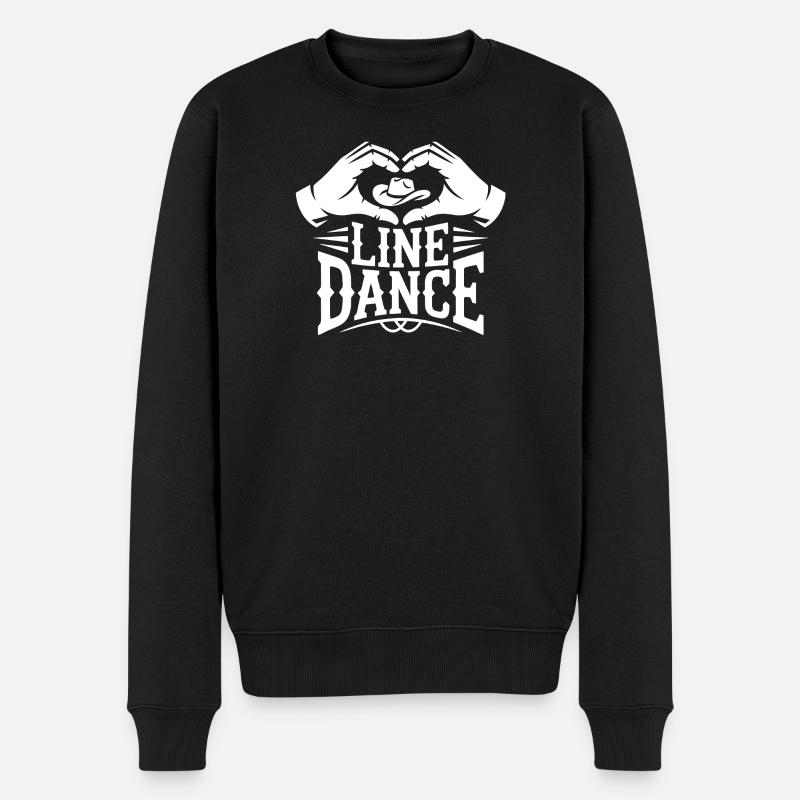 LineDance Hearthand Cowboy - Pull Premium bio Homme - noir