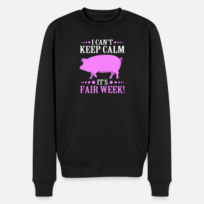 Éleveurs d’élevage Bétail - Pull Premium bio Homme - noir