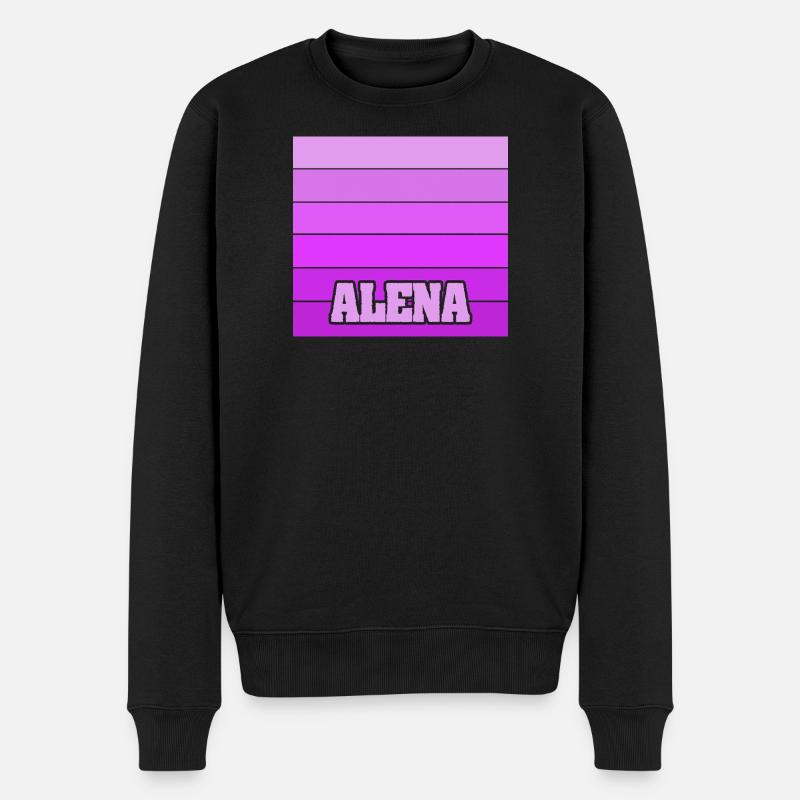 Alena - Männer Premium Bio Pullover - Schwarz