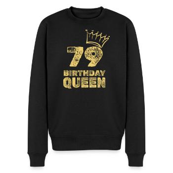 79 - Männer Premium Bio Pullover - Schwarz - Vorne - Nico (187cm)