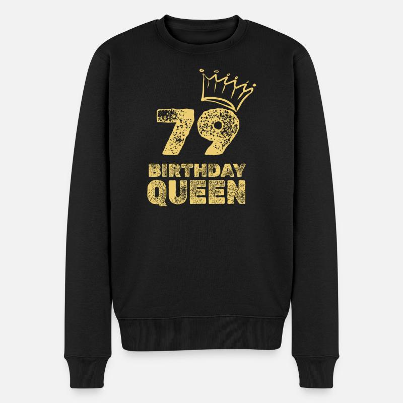 79 - Männer Premium Bio Pullover - Schwarz