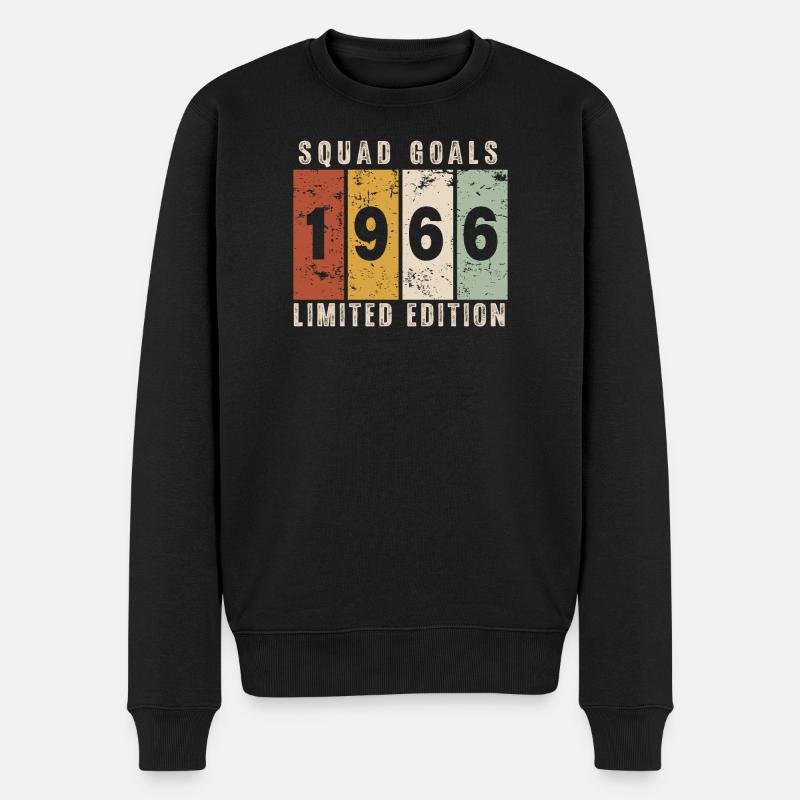 Jubiläum 1966 – 60 Jahre - Männer Premium Bio Pullover - Schwarz