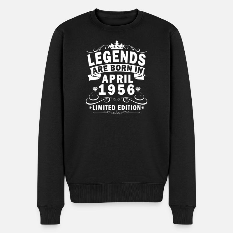 70e anniversaire avril 1956 - Pull Premium bio Homme - noir