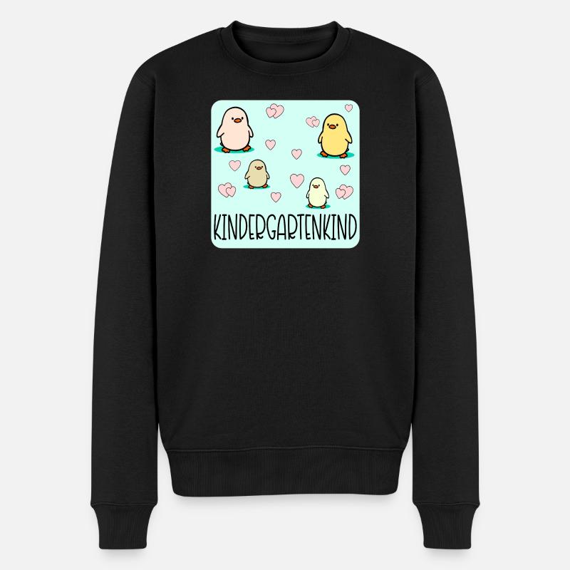 Kindergartenkind Küken Kleinkinder - Männer Premium Bio Pullover - Schwarz