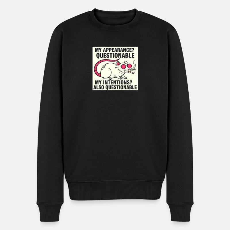 Apparence douteuse, rat - Pull Premium bio Homme - noir