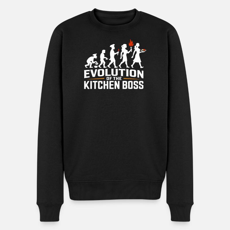 Chef Evolution - Men's Premium Organic Jumper - black