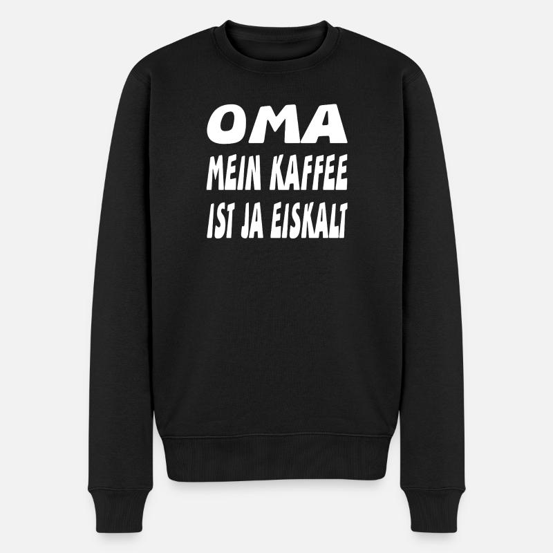 Oma - Männer Premium Bio Pullover - Schwarz