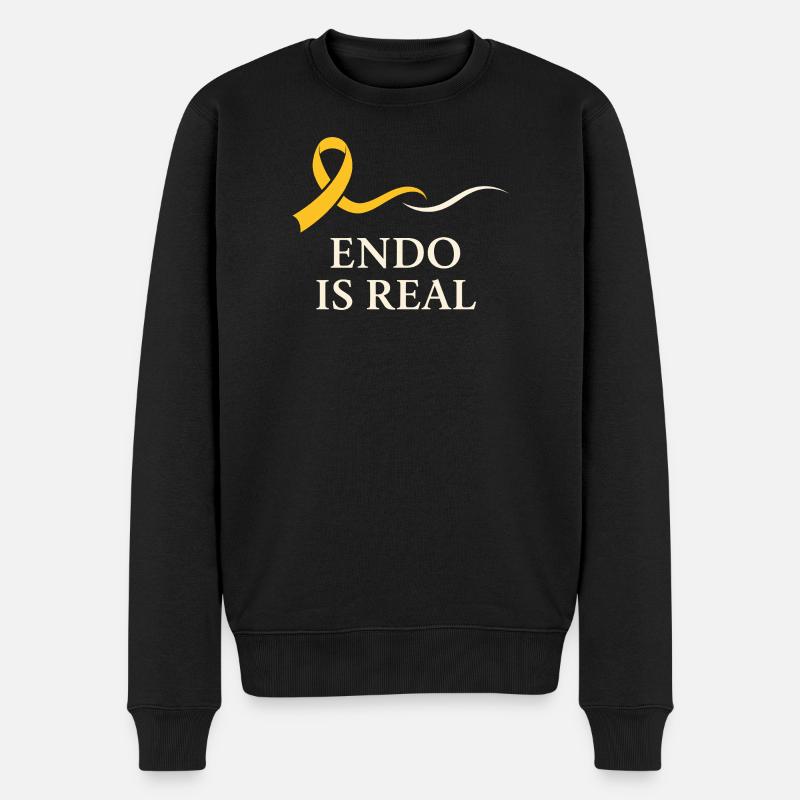 Endometriose-bewusstsein Endo Warrior - Männer Premium Bio Pullover - Schwarz