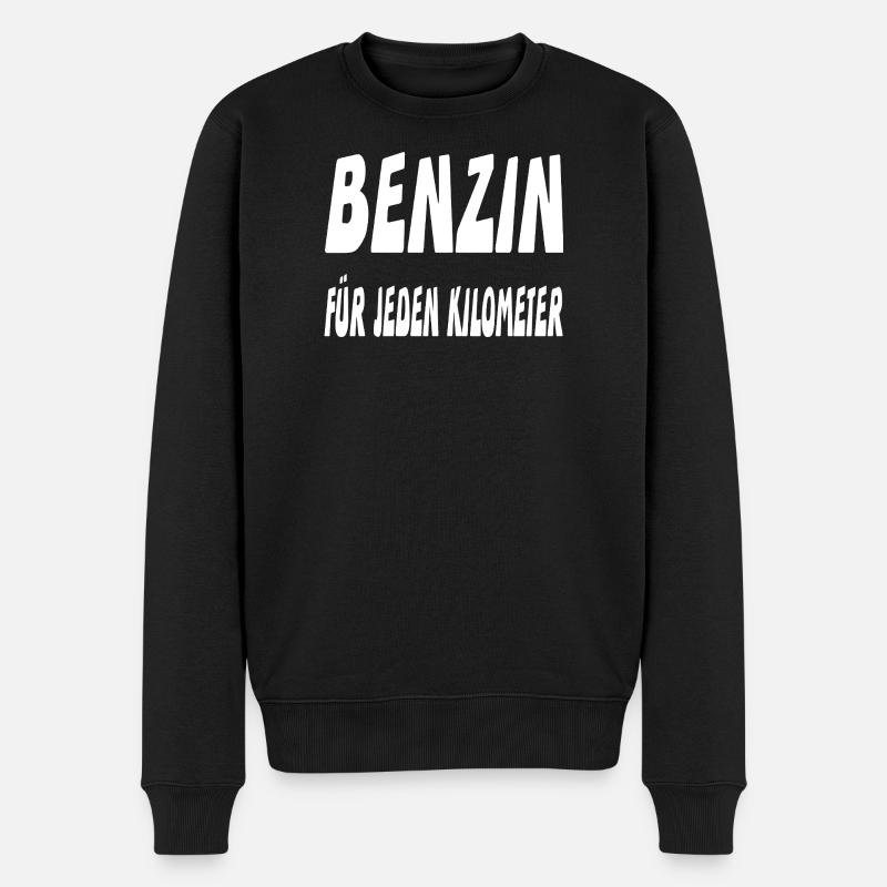 Benzin - Männer Premium Bio Pullover - Schwarz