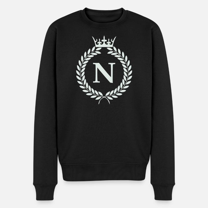 N_wappen- - Männer Premium Bio Pullover - Schwarz