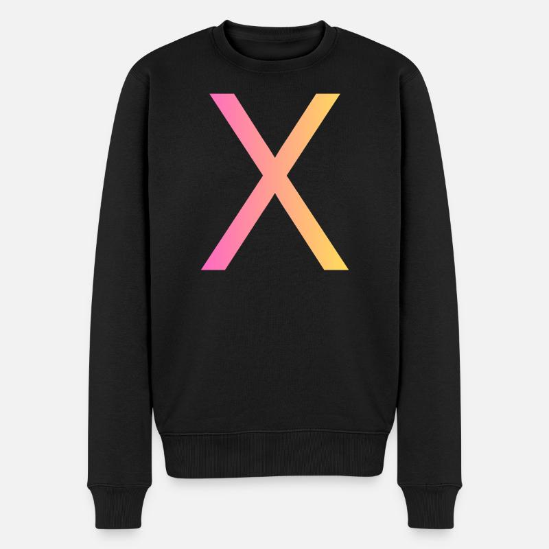 X - Männer Premium Bio Pullover - Schwarz