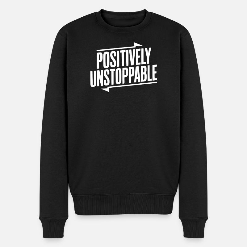 Absolut unaufhaltsam - Männer Premium Bio Pullover - Schwarz