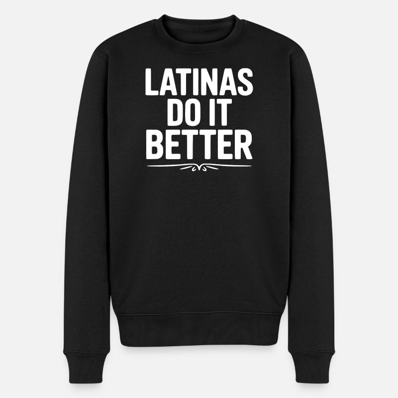 Les Latinas font mieux - Pull Premium bio Homme - noir